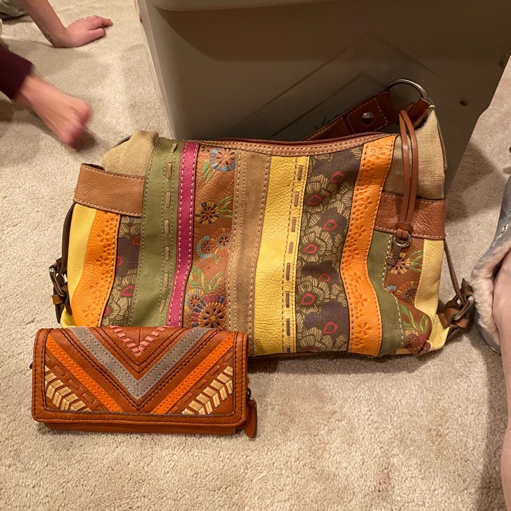 Fossil Hobo with wallet